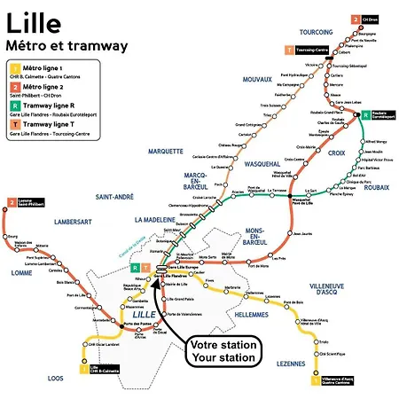 Hypercentre - 2 Pieces Confortable Lägenhet Lille